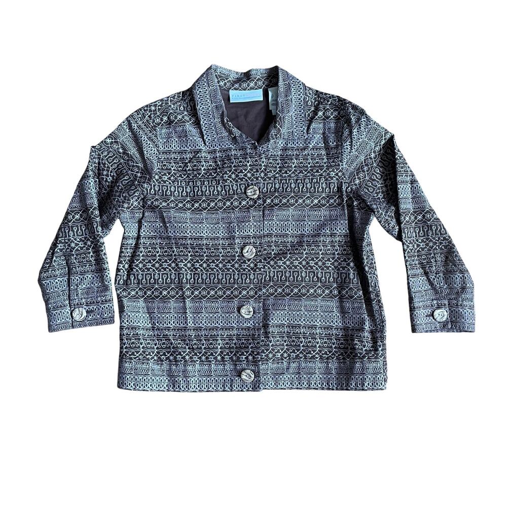 First Issue Patterned Casual Women’s Blazer